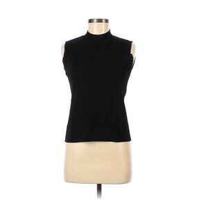 Cynthia Steffe Elegant Black Layering Mock-Neck | Women's M